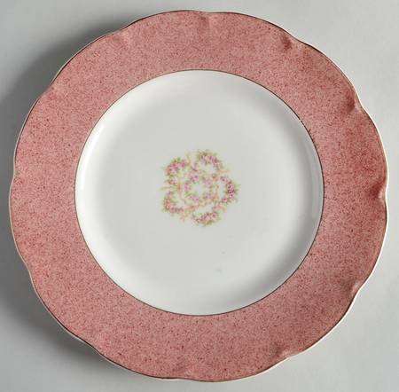 Mezzatint Red Pink Luncheon Plate