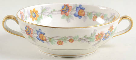Miami Cream Flat Cream Soup Bowl