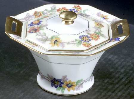 Miami Cream Sugar Bowl & Lid