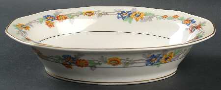 Miami Cream 9" Oval Vegetable Bowl