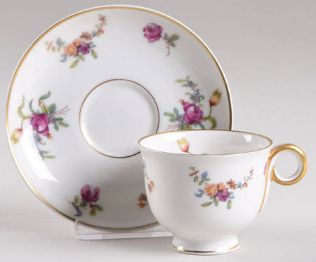 Mignonette Footed Demitasse Cup & Saucer Set