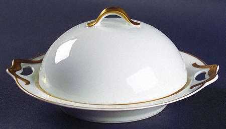 Mirabeau Round Covered Butter with Strainer