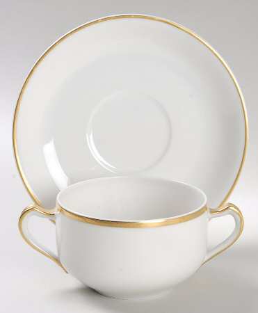 Mirabeau Flat Bouillon Cup & Saucer