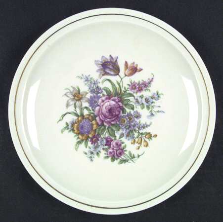 Miramar (Floral Center, Gold Band) by Haviland