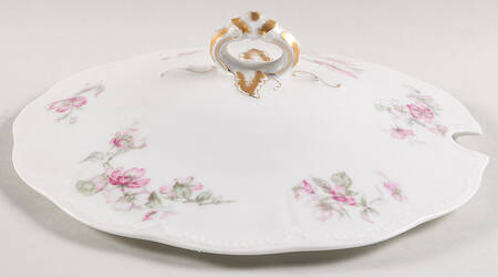 The Miramar (White with Pink Flowers) Lid for Tureen
