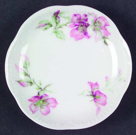 The Miramar (White with Pink Flowers) Butter Pat