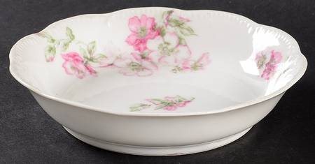 The Miramar (White with Pink Flowers) Coupe Cereal Bowl