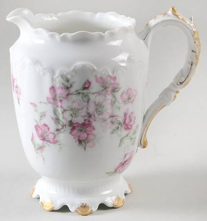 The Miramar (White with Pink Flowers) 38 Oz Pitcher