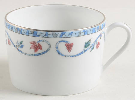 Mosaique and Fruit Fruit Mosaique (Platinum Trim) Flat Cup