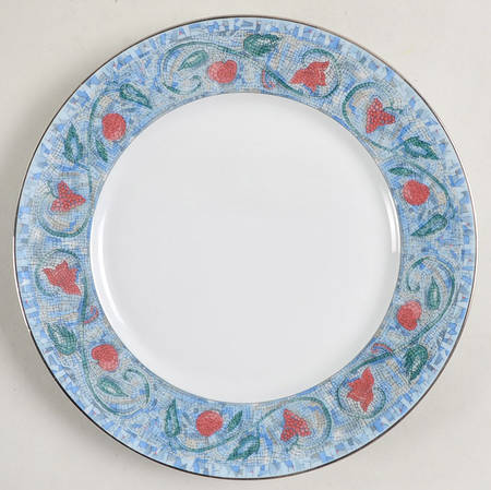 Mosaique and Fruit Fruit Mosaique (Platinum Trim) Bread & Butter Plate