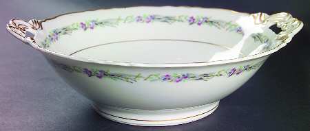 Morning Glory 10" Round Vegetable Bowl