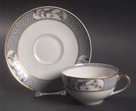 Montmery (Birds) Flat Cup & Saucer Set