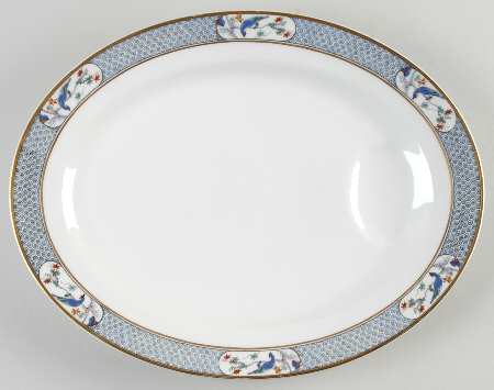 Montmery (Birds) 13" Oval Serving Platter