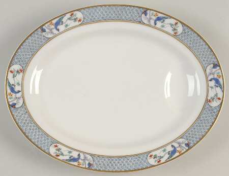 Montmery (Birds) 11" Oval Serving Platter