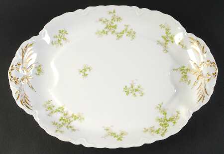 Montebello 18" Oval Serving Platter with Well