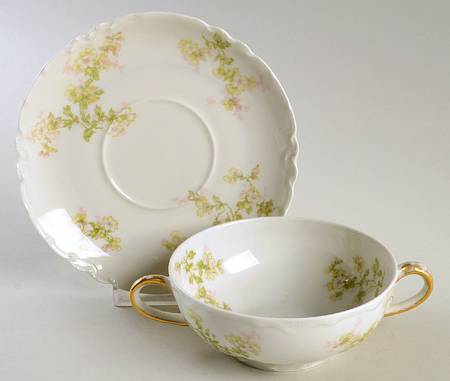Montebello Flat Cream Soup Bowl & Saucer Set