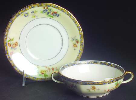 Montreux Flat Cream Soup Bowl & Saucer Set
