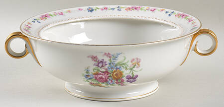Montrose (White Background) Round Vegetable No Lid