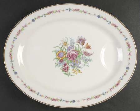 Montrose (White Background) 16" Oval Serving Platter