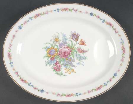 Montrose (White Background) 13" Oval Serving Platter