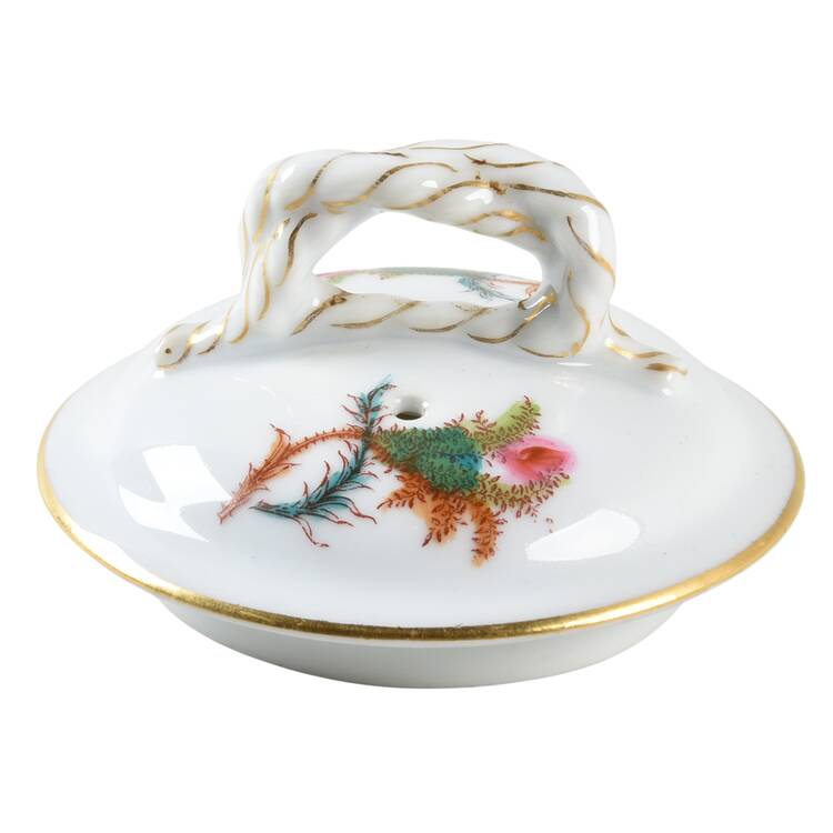 Moss Rose (Thick Gold Trim) Lid for Coffee Pot