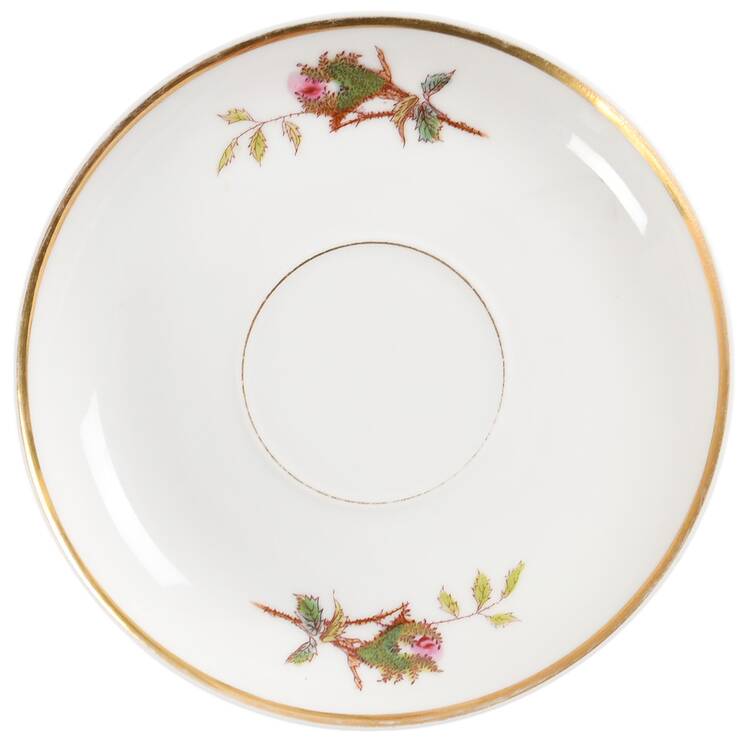 Moss Rose (Thick Gold Trim) Saucer for Oversized Cup