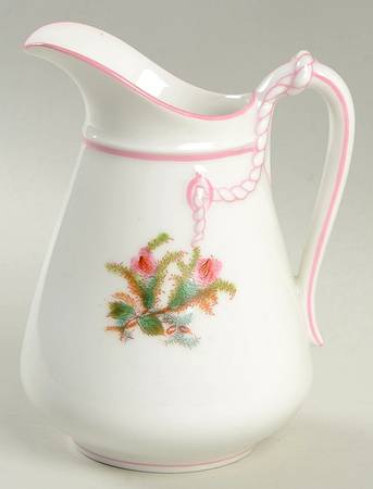 Moss Rose (Pink Trim, Smooth) Creamer