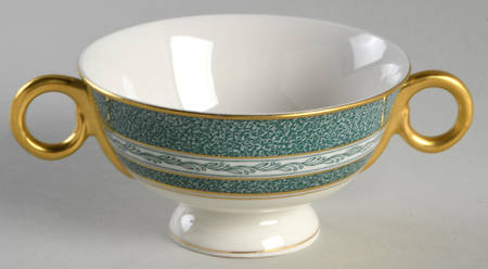 Mosaic Blue Green Bouillon Cup