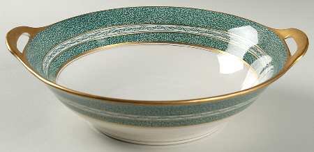 Mosaic Blue Green 10" Round Vegetable Bowl