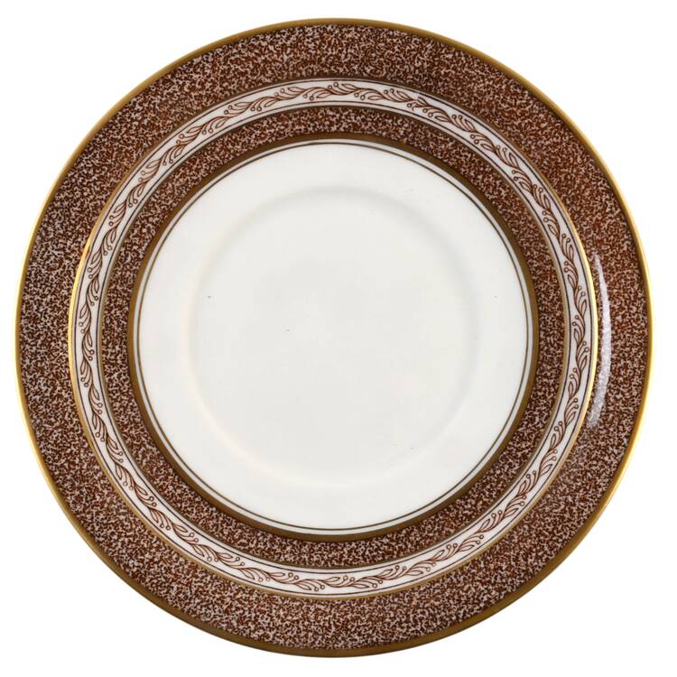 Mosaic Brown Saucer for Cream Soup Bowl