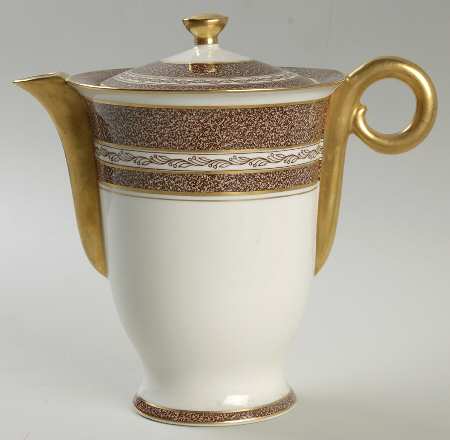 Mosaic Brown Coffee Pot & Lid