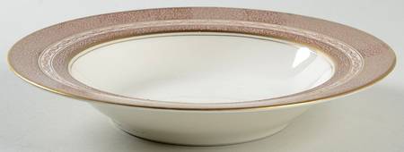 Mosaic Brown Rim Soup Bowl