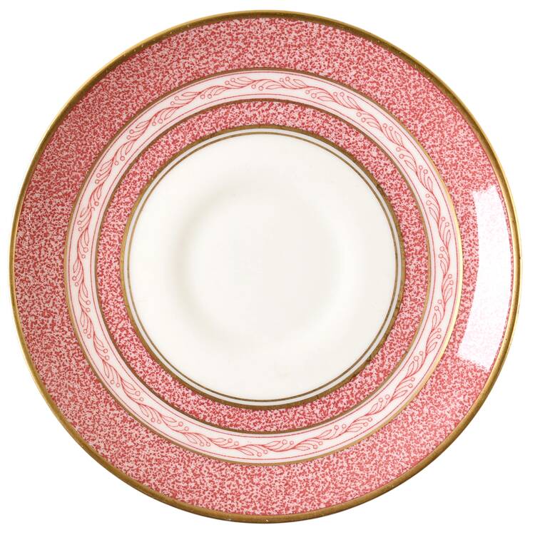 Mosaic Red Saucer for Demitasse Cup