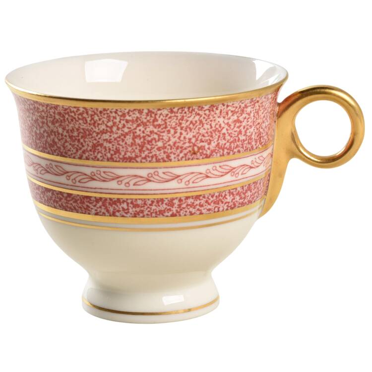 Mosaic Red Footed Demitasse Cup
