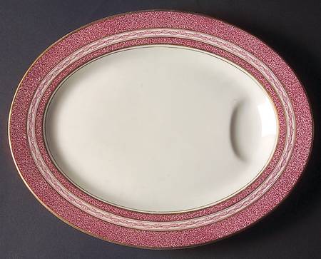 Mosaic Red 11" Oval Serving Platter