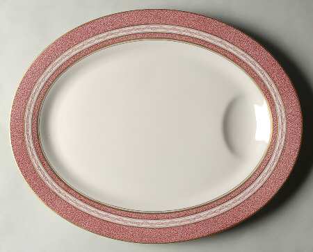 Mosaic Red 16" Oval Serving Platter