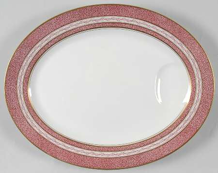 Mosaic Red 13" Oval Serving Platter
