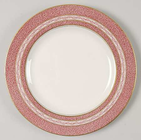 Mosaic Red Salad Plate