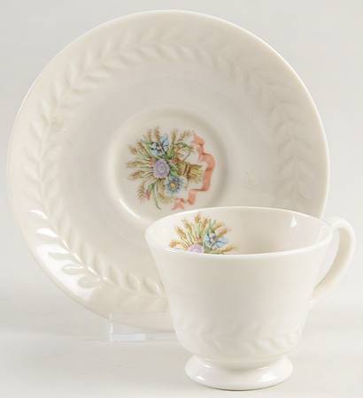 Mt. Vernon (NY, Regents Park) Footed Demitasse Cup & Saucer Set