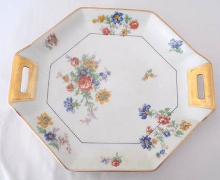 My Garden  Handled Cake Plate
