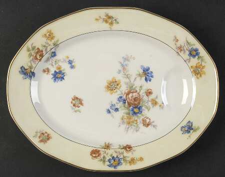 My Garden  11" Oval Serving Platter