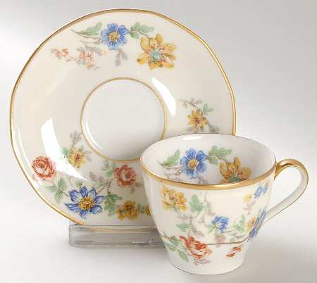 My Garden  Flat Demitasse Cup & Saucer Set