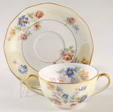 My Garden  Flat Bouillon Cup & Saucer