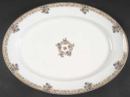 Narcissus 16" Oval Serving Platter