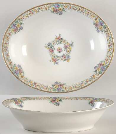 Narcissus 9" Oval Vegetable Bowl