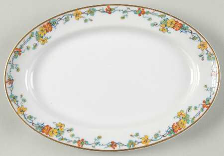 Nasturtium 9" Oval Serving Platter