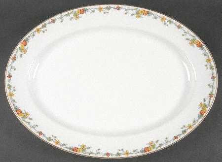 Nasturtium 15" Oval Serving Platter