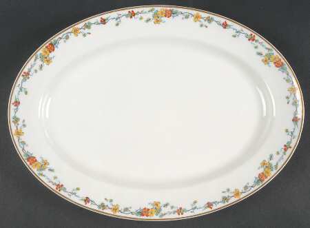 Nasturtium 13" Oval Serving Platter
