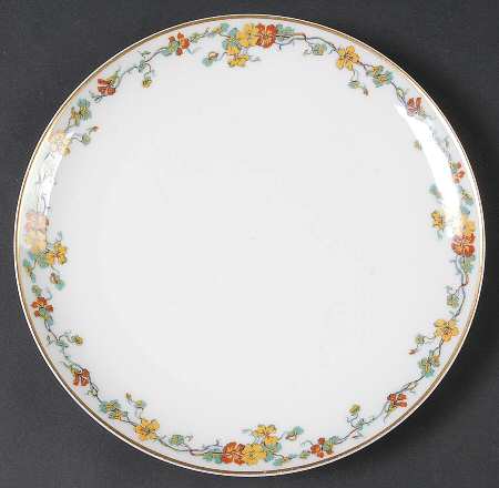 Nasturtium Coupe Salad Plate