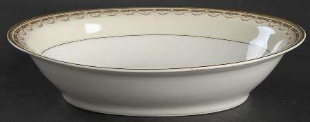 Notre Dame 10" Oval Vegetable Bowl